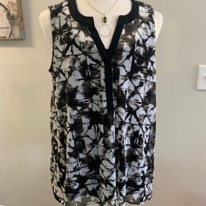 Alfani Woman 3x Sheer Top w/Black Tank